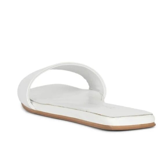 Jeffrey Campbell Vellum Sandals in White 9 Womens Leather flat slides - Picture 13 of 14